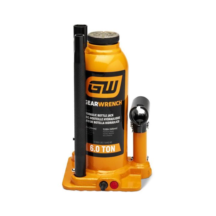 Gearwrench GWHBJ6T - 6 Ton Hydraulic Bottle Jack