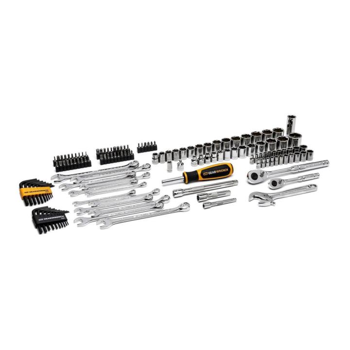 Gearwrench GWPRO138 - 138 Piece 1/4" & 3/8" Drive 72-Tooth 6 Point Professional Tool Set