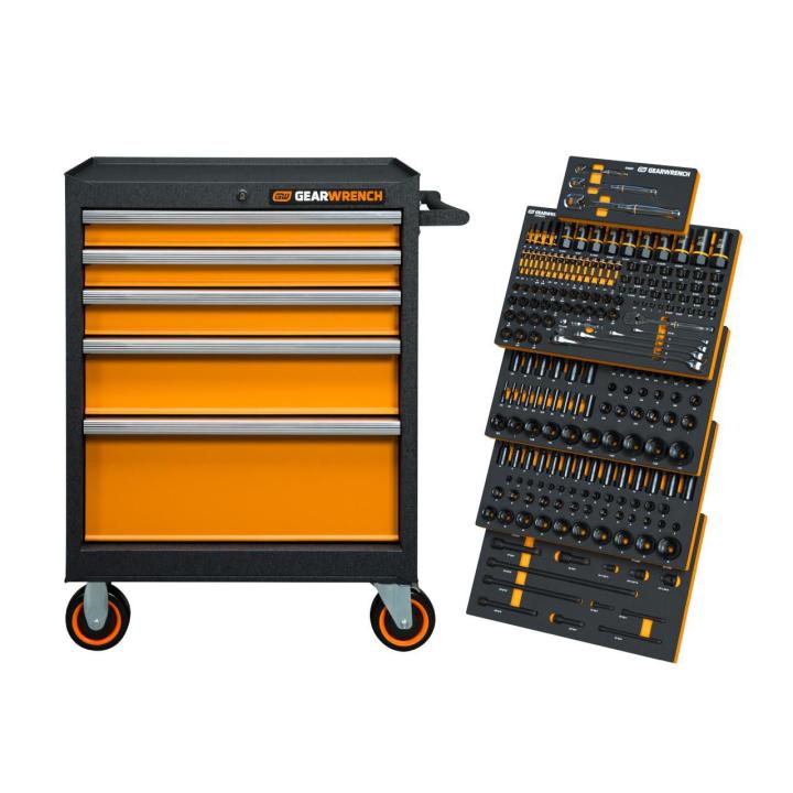 Gearwrench MEGAMOD247 - 247 Piece MEGAMOD Mechanics Tool Set in Modular Foam Trays with Storage Unit