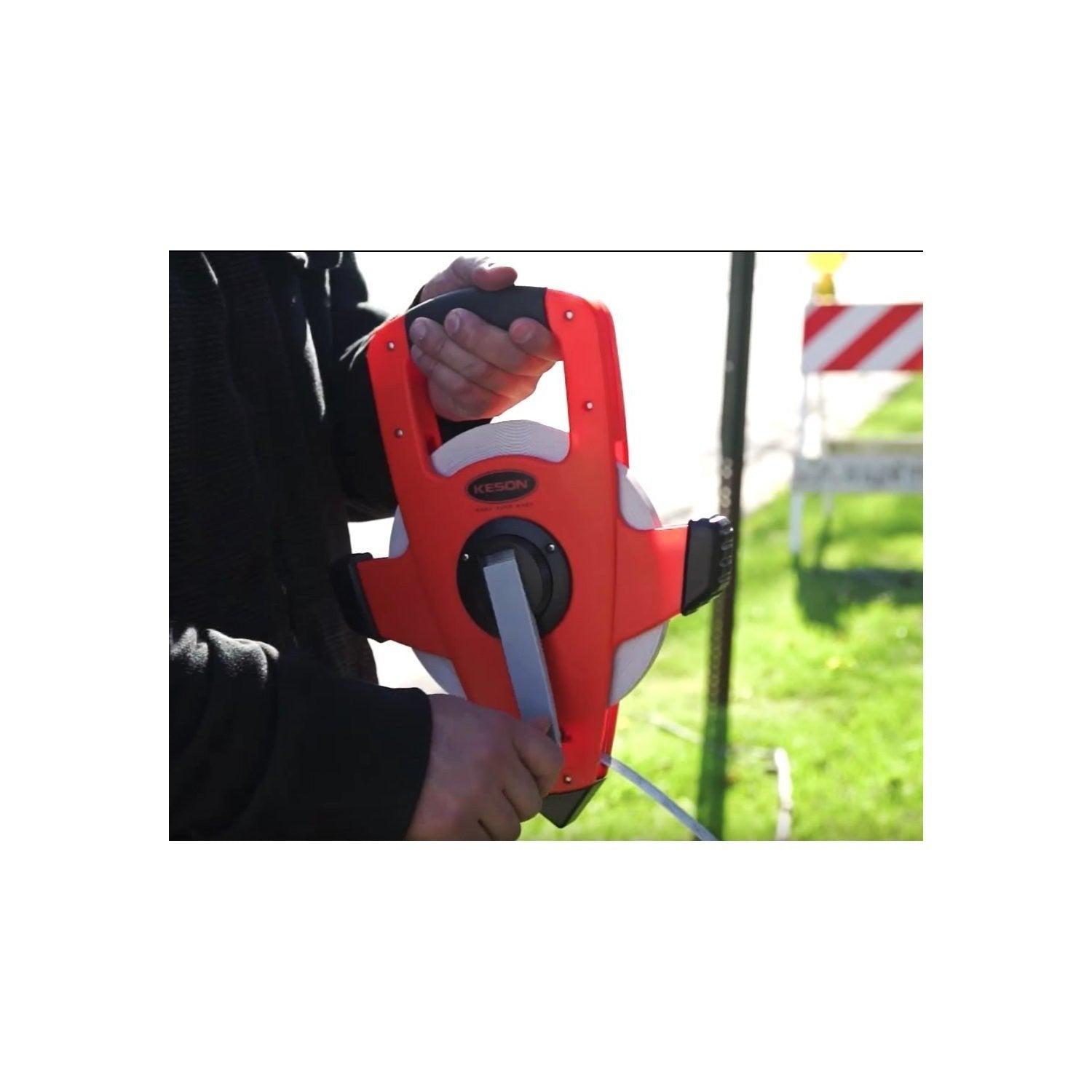 Keson 200' Nylon Coated Steel Measuring Tape - Wise Line Tools