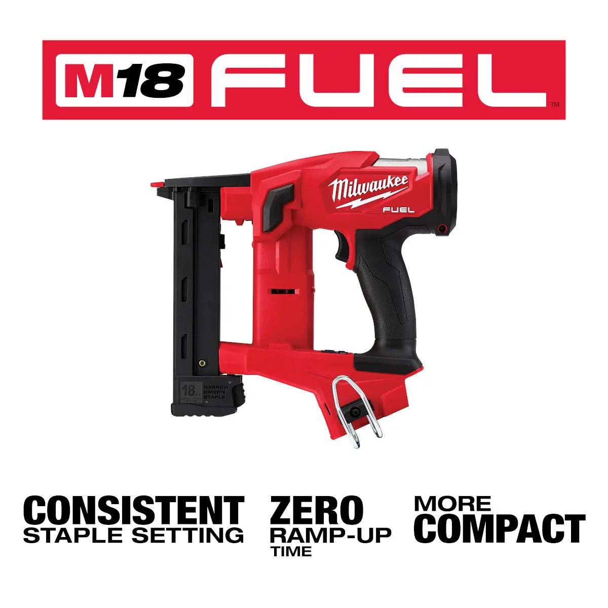 Milwaukee 2749-20 - M18 FUEL™ 18 Gauge 1/4 in. Narrow Crown Stapler - Wise Line Tools