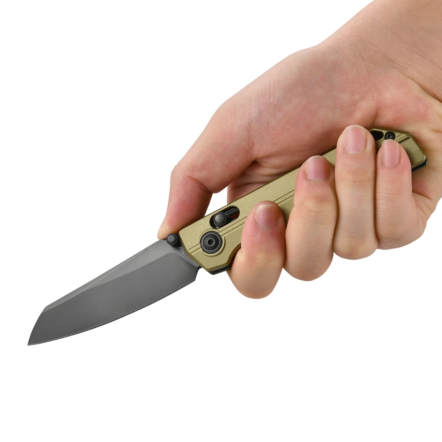OKNIFE XEN OAL Olive Green Rail Lock Folding Pocket Knife