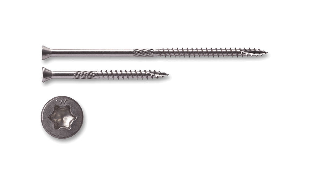 Big Timber 1STH93 - #9 by 3-inch T-20 305 Stainless Steel Trim Head Screws,(92 per Box)