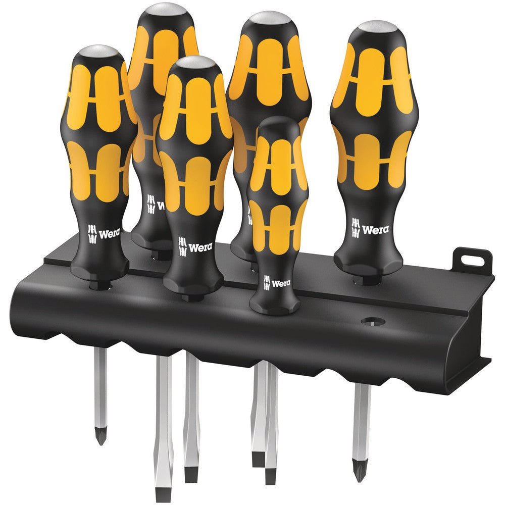 Wera 018282- 932/6 Screwdriver set Kraftform Wera: Chiseldriver and Rack WERA