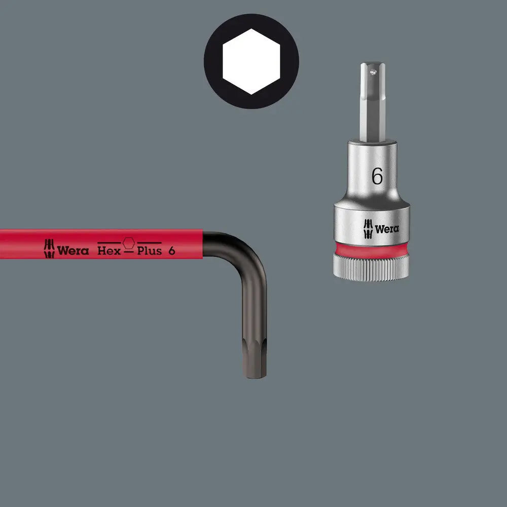Wera 022637 5/16" x 195mm Hex + Ball End Hex L-key (Pink) WERA