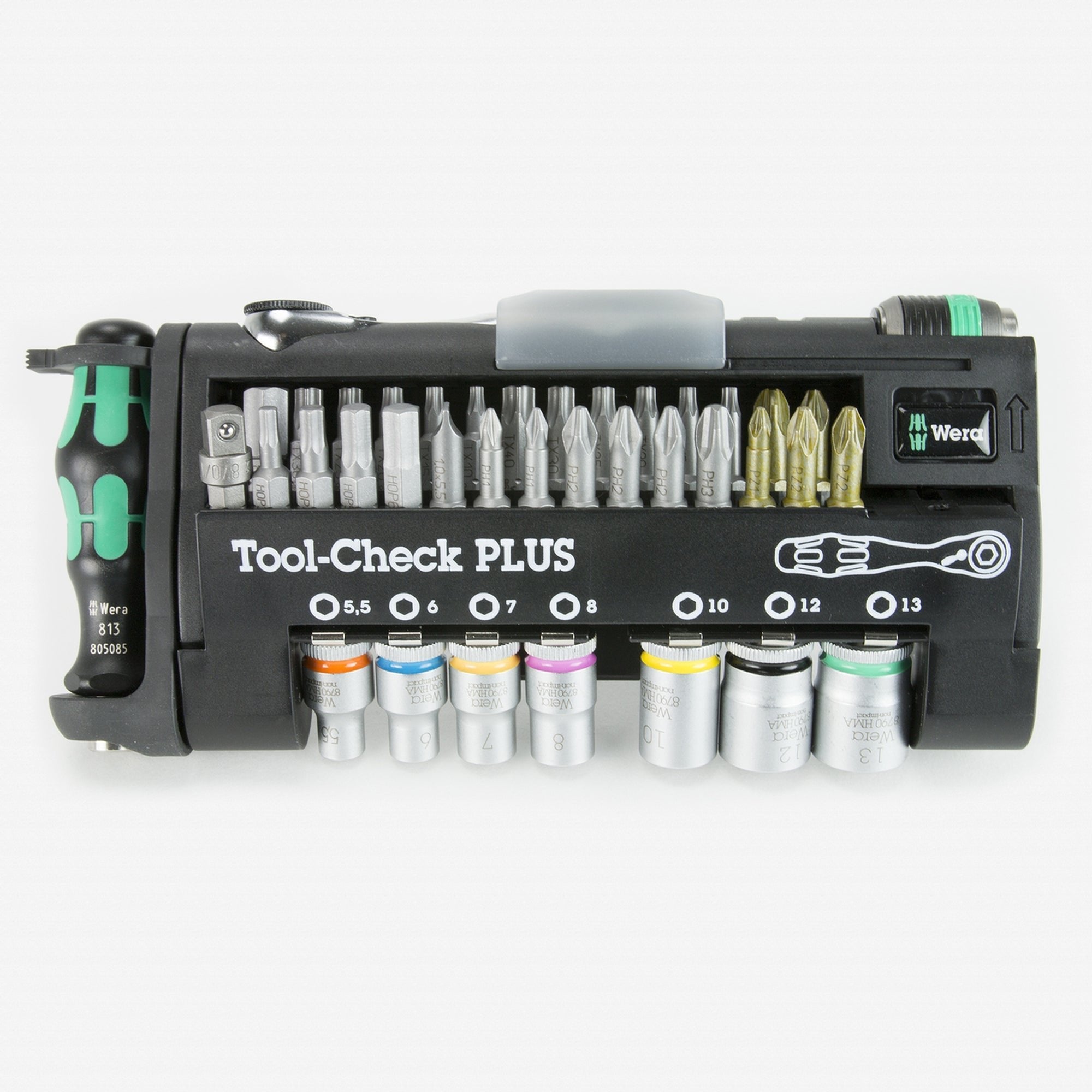 Wera 056490 - Tool-Check Plus Bit Ratchet Set with Sockets - Metric - Wise Line Tools