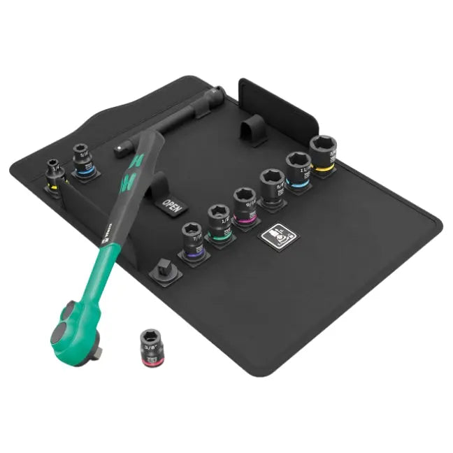 Wera 8100 SB 13 Zyklop 11pc Imperial Comfort Ratchet Set - 005531 WERA
