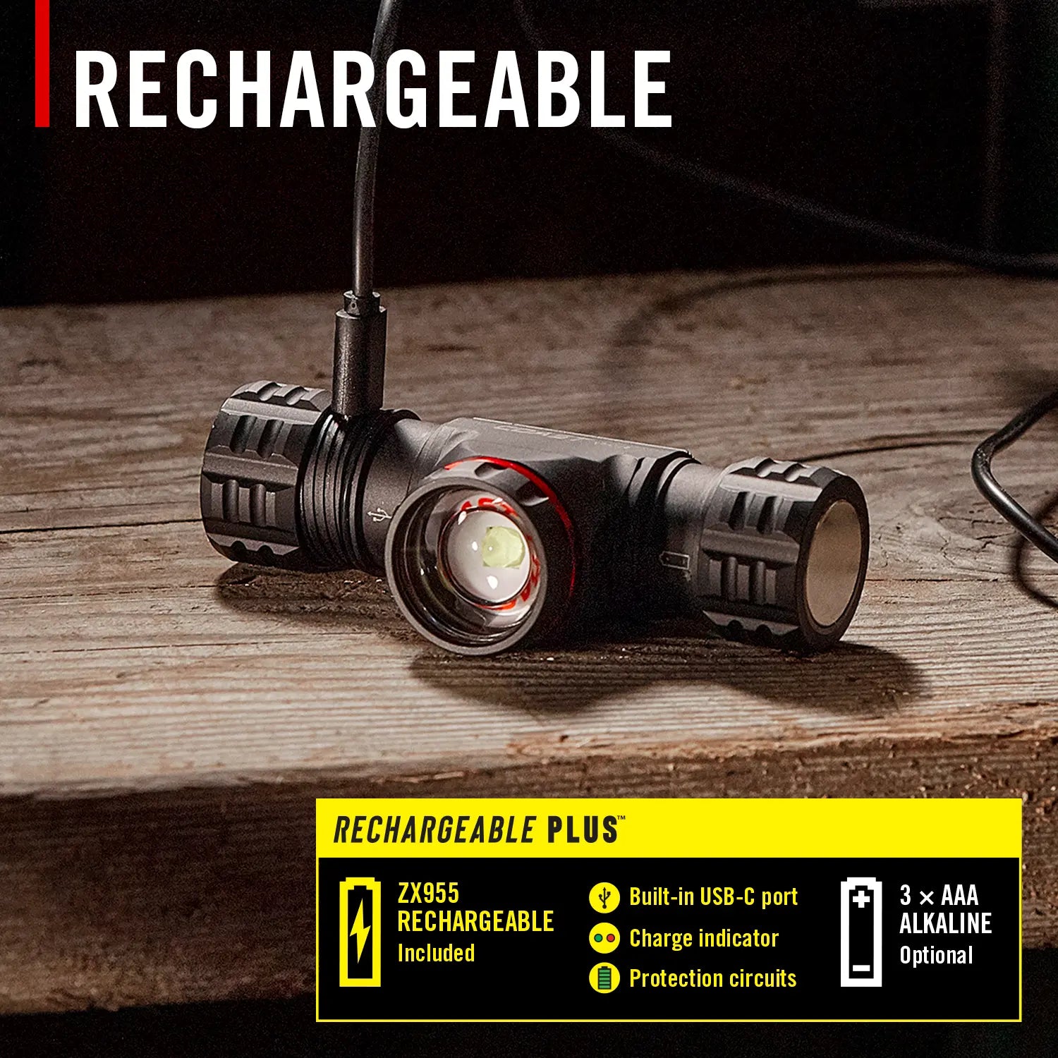 Coast XPH34R - Rechargeable Dual-Power Headlamp 2700 Lumen
