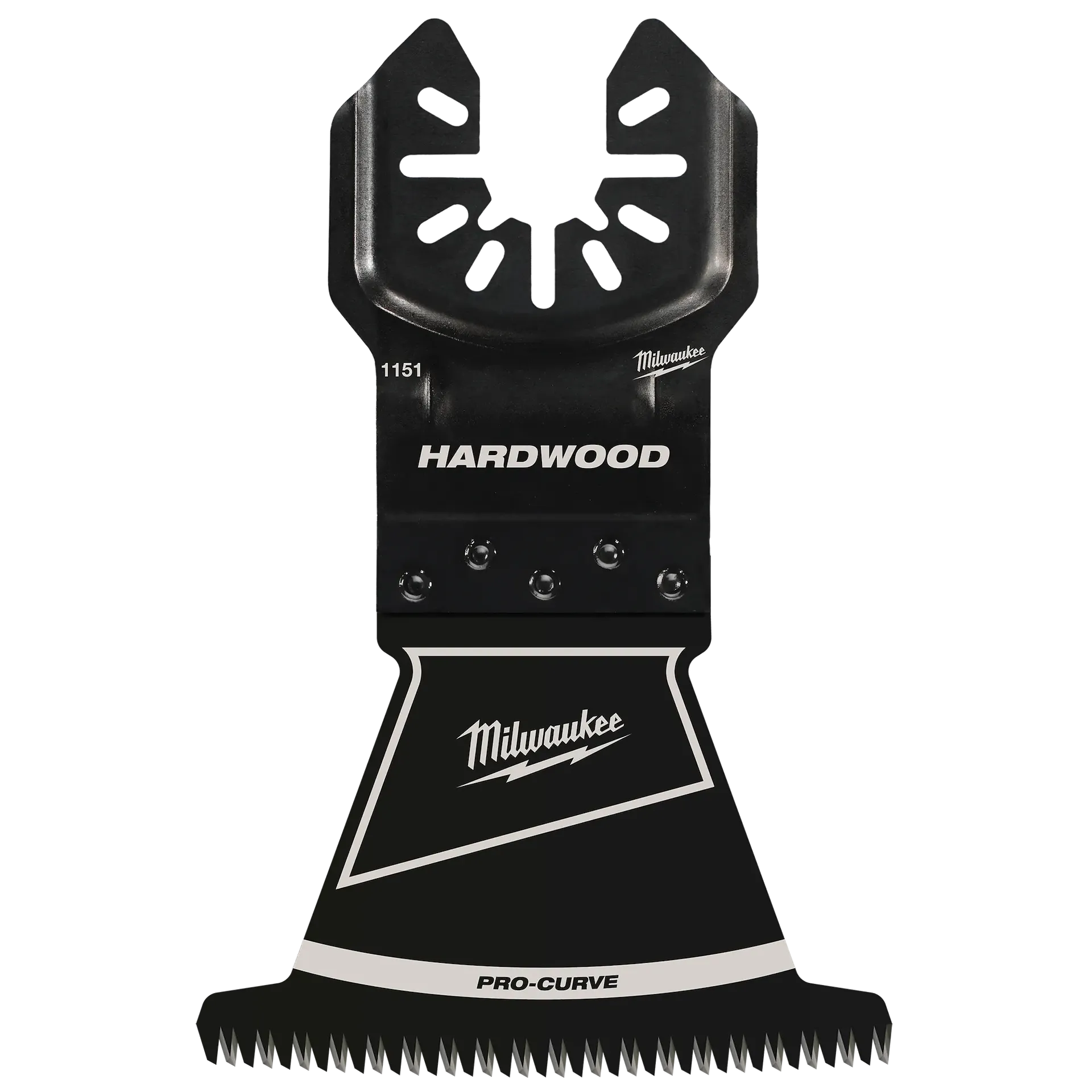Milwaukee 49-25-1151 - 2-1/2" OPEN-LOK HCS Japanese Tooth PRO-CURVE Hardwood Multi-Tool Blade