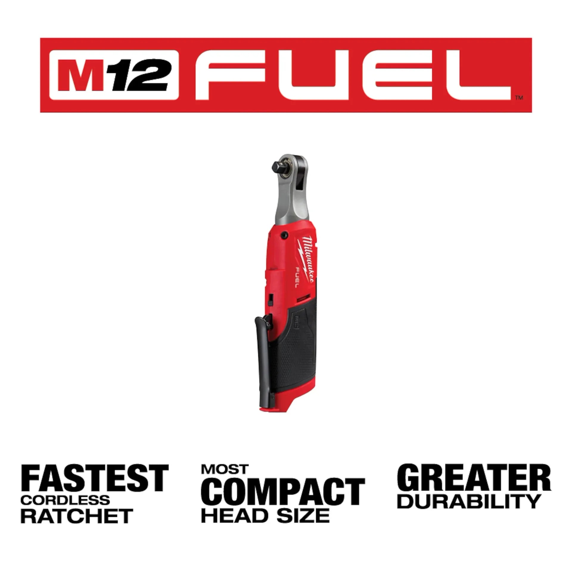 Milwaukee 3453-22HSR - M12 FUEL 1/4 Inch Hex Impact Driver Kit with 3/8 Inch High Speed Ratchet