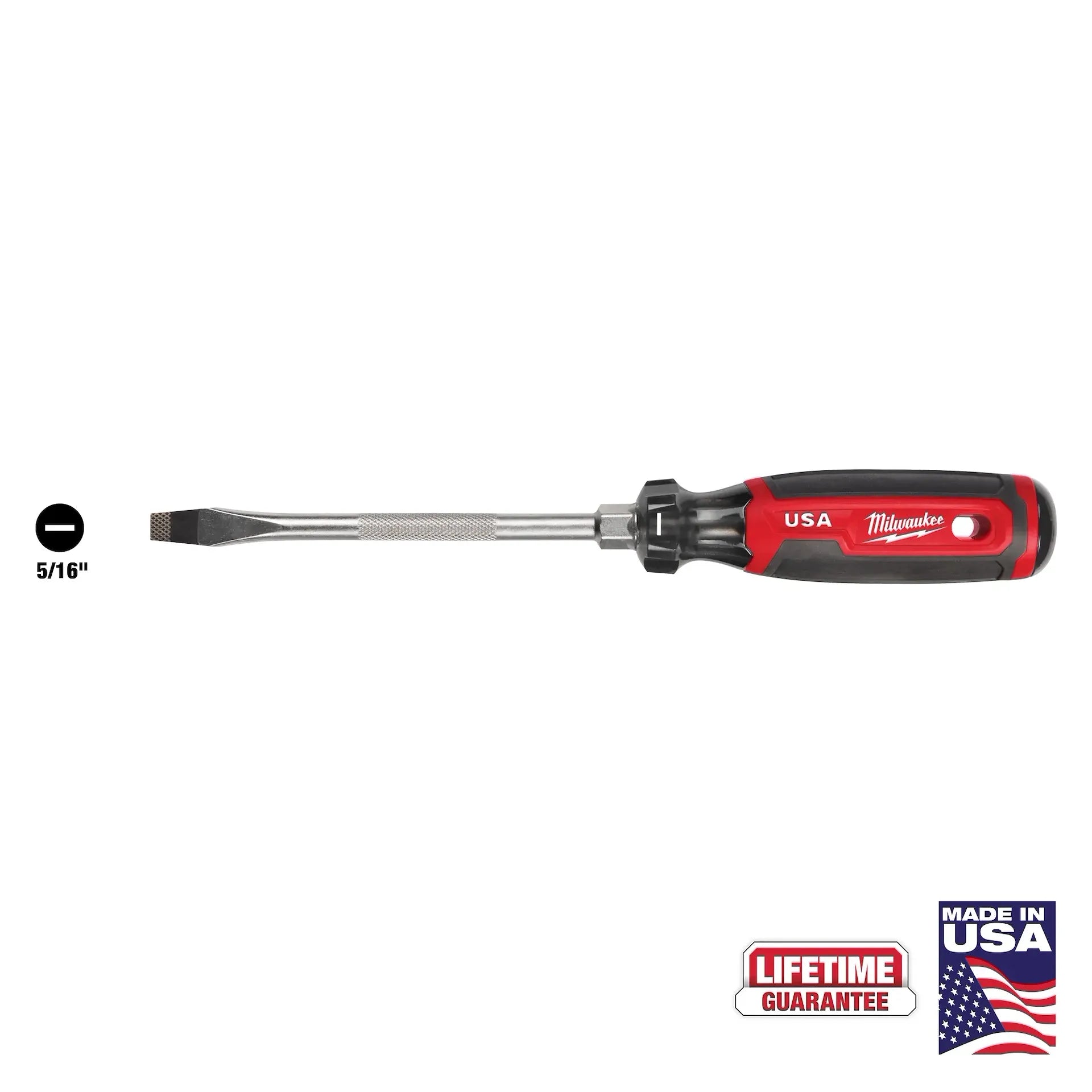 Milwaukee MT207 - 5/16" Slotted 6" Cushion Grip Screwdriver (USA)