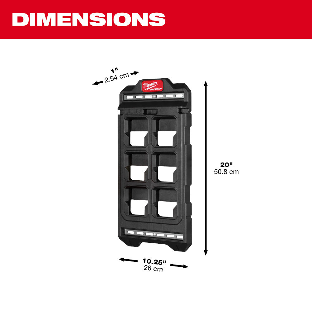 Milwaukee 48-22-8496 - PACKOUT™ Compact Wall Plate - Wise Line Tools