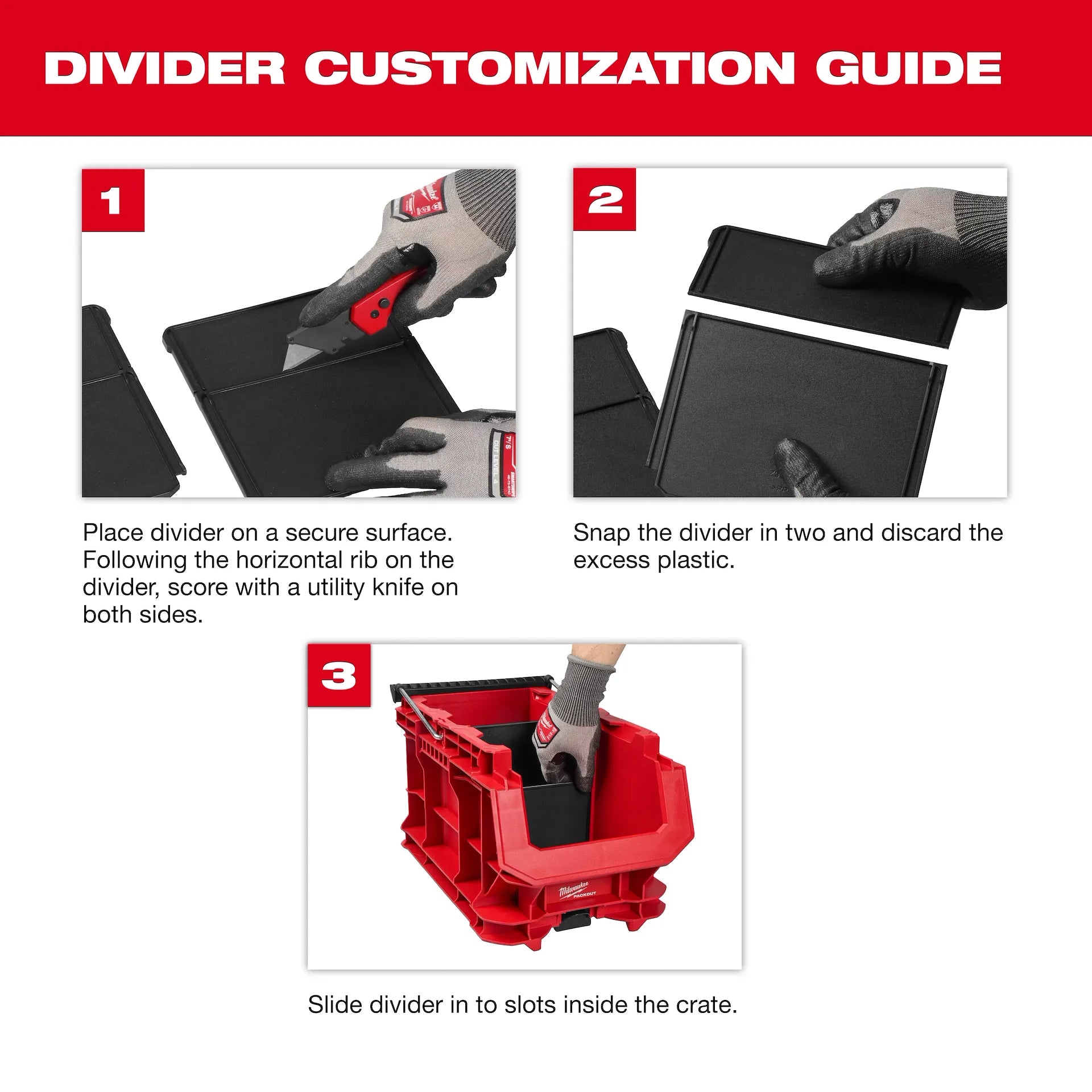 Milwaukee 48-22-8437 - PACKOUT™ Compact Crate