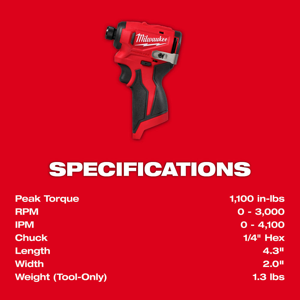 Milwaukee 3494-22 - M12™ Subcompact Brushless 2-Tool Combo Kit MILWAUKEE