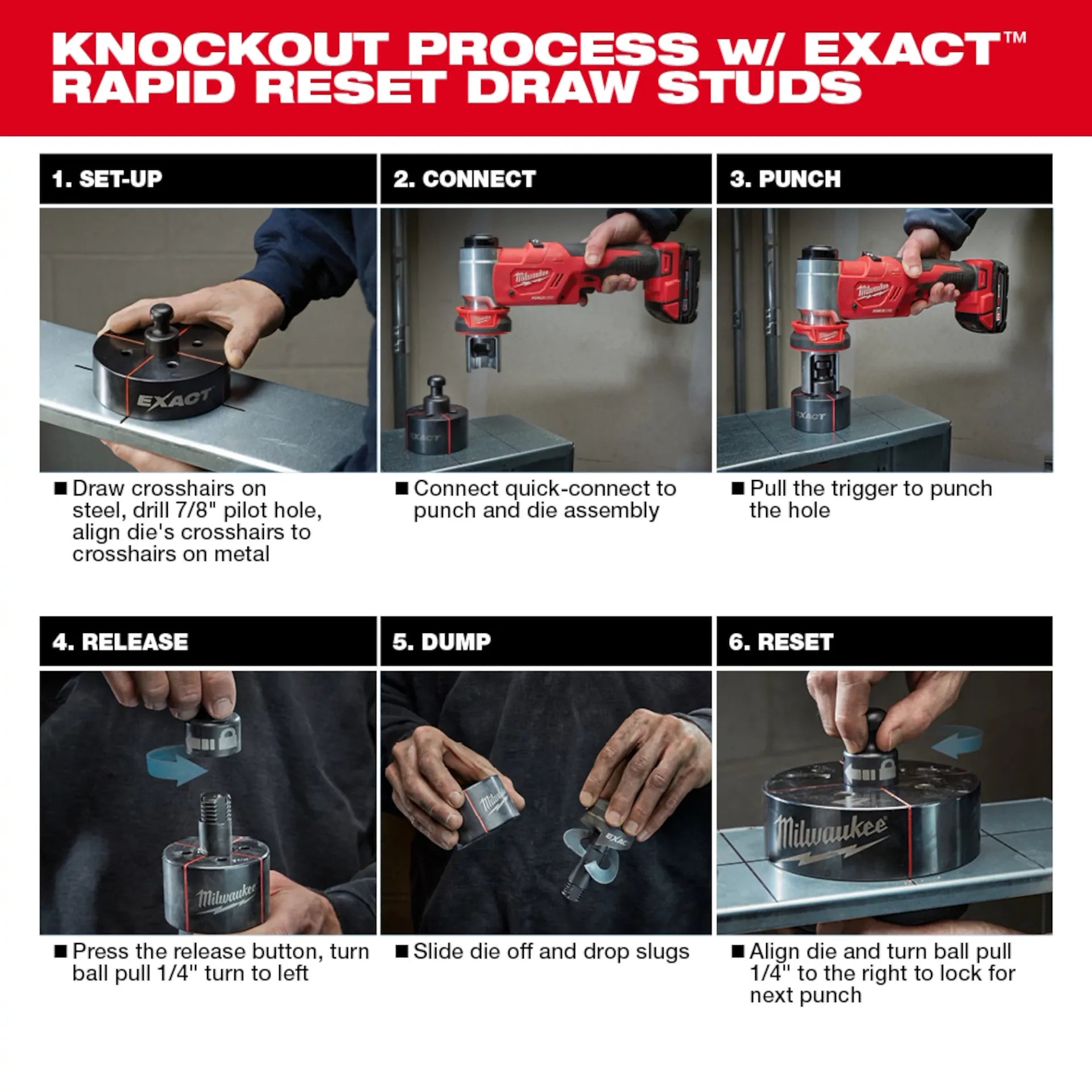 Milwaukee 2677-04 - M18™ FORCE LOGIC™ 6T Knockout Tool 1/2" - 4"