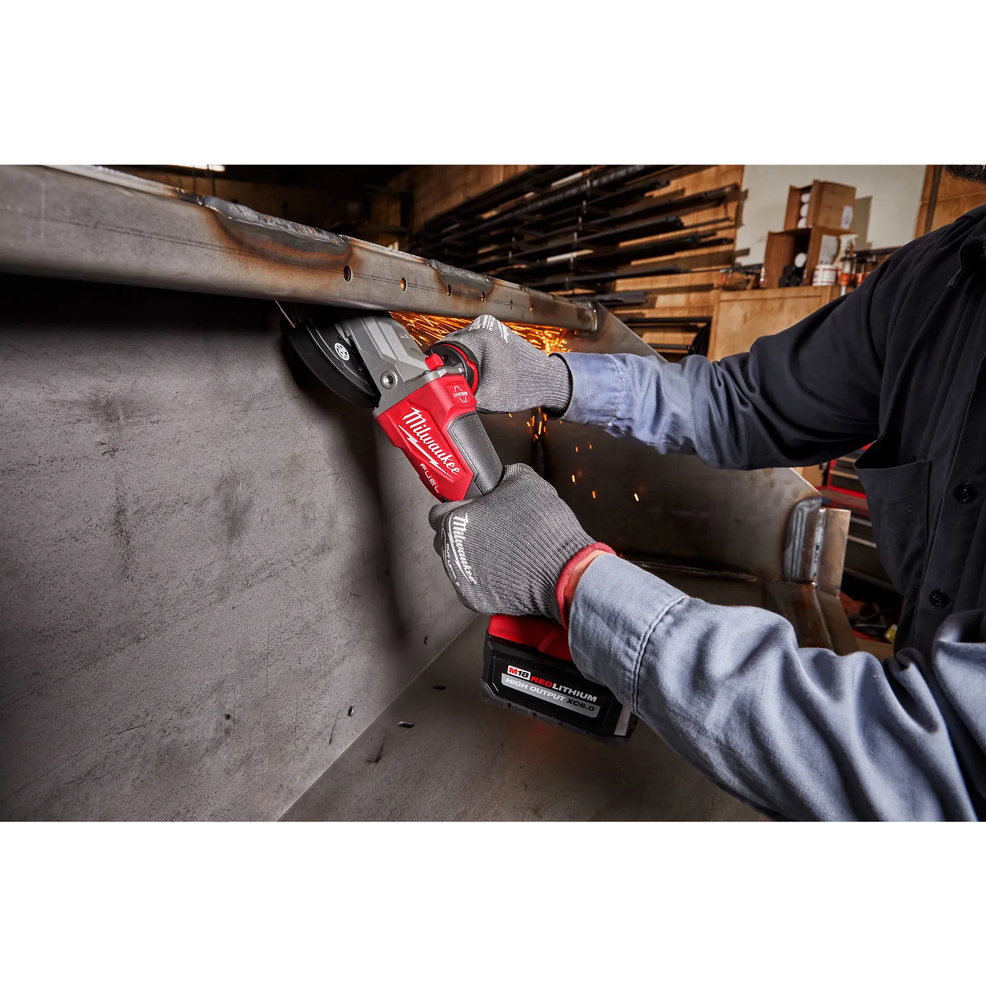 Milwaukee 2886-20 - M18 FUEL 5" Flathead Braking Grinder, Paddle Switch No-Lock