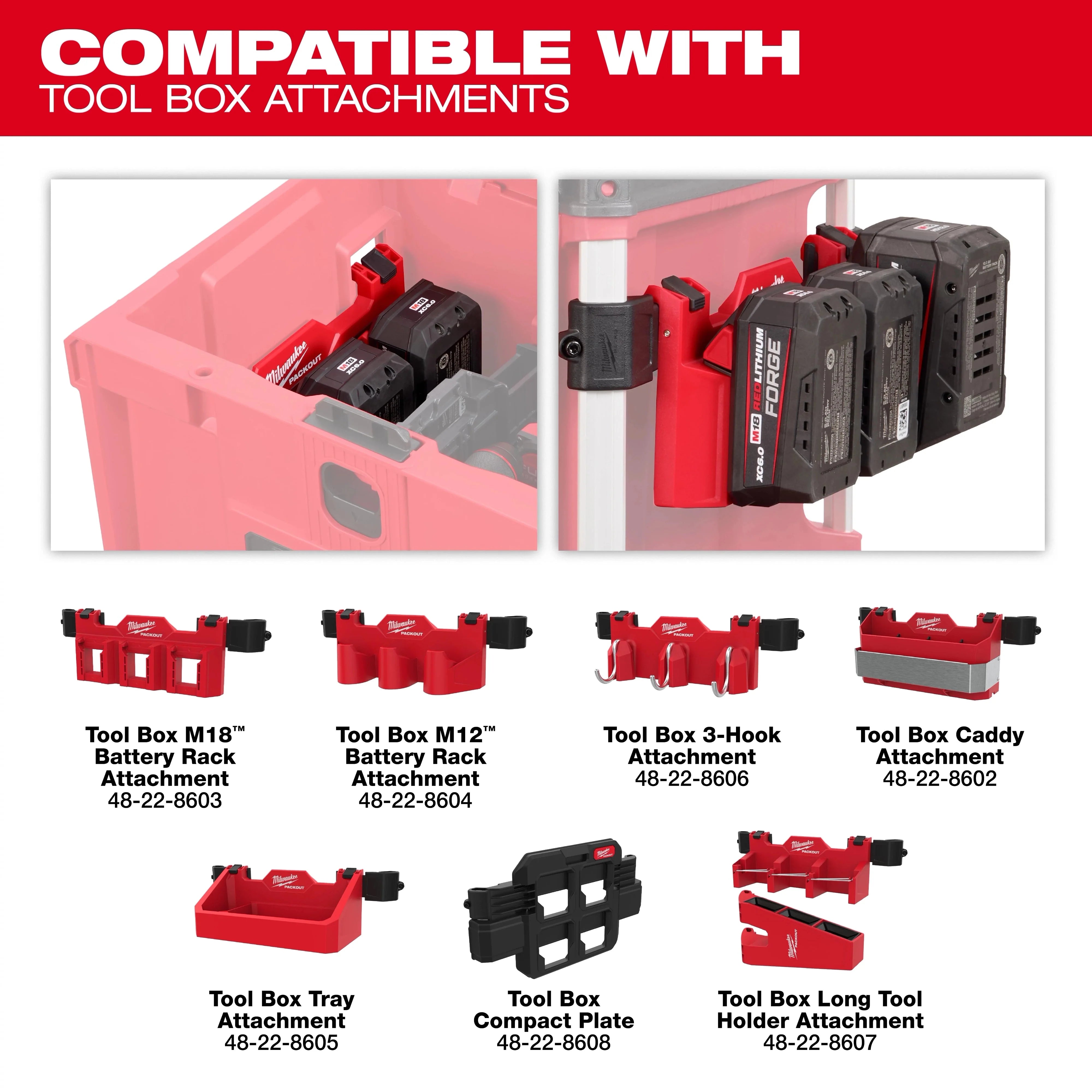 Milwaukee - 48-22-8420 - PACKOUT™ Rolling Drawer Tool Box MILWAUKEE
