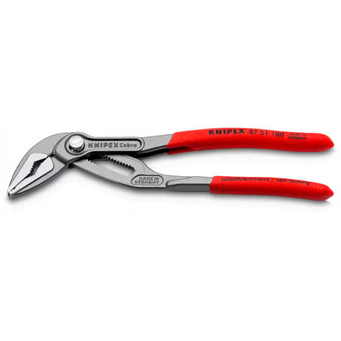 Knipex 8751180SBA - 7" Cobra ES Extra Slim Water Pump Pliers