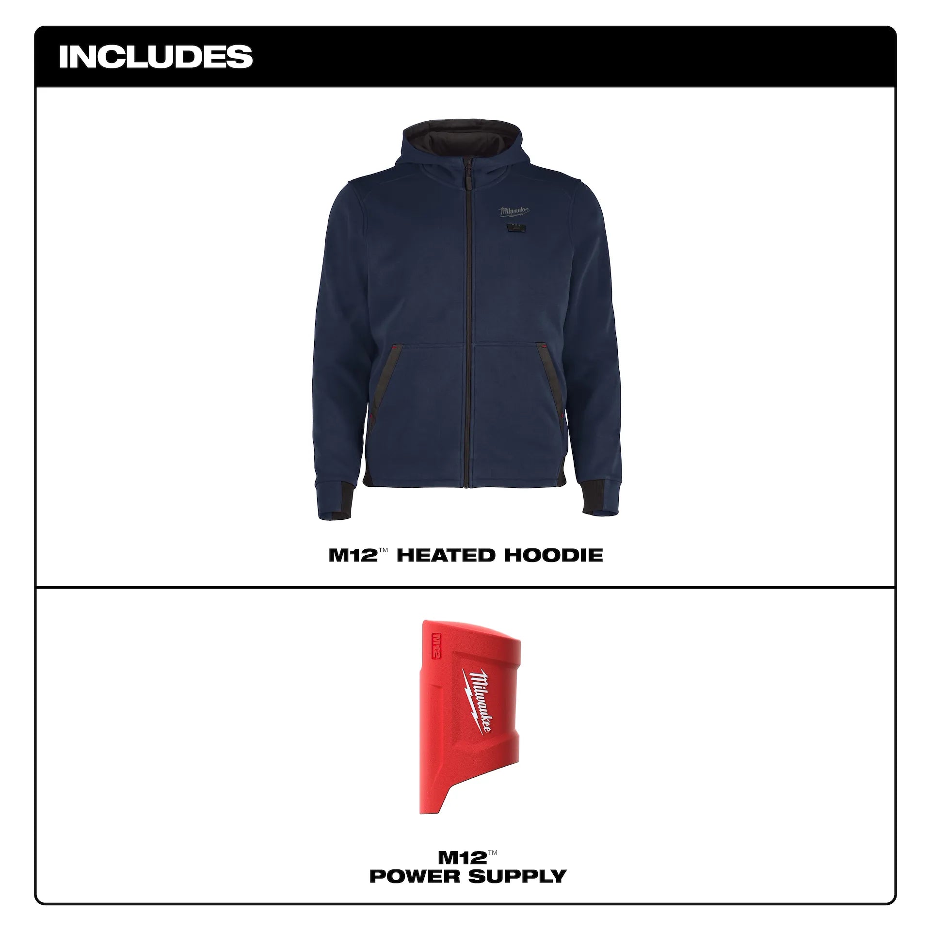 Milwaukee Men's Blue Heated Jacket