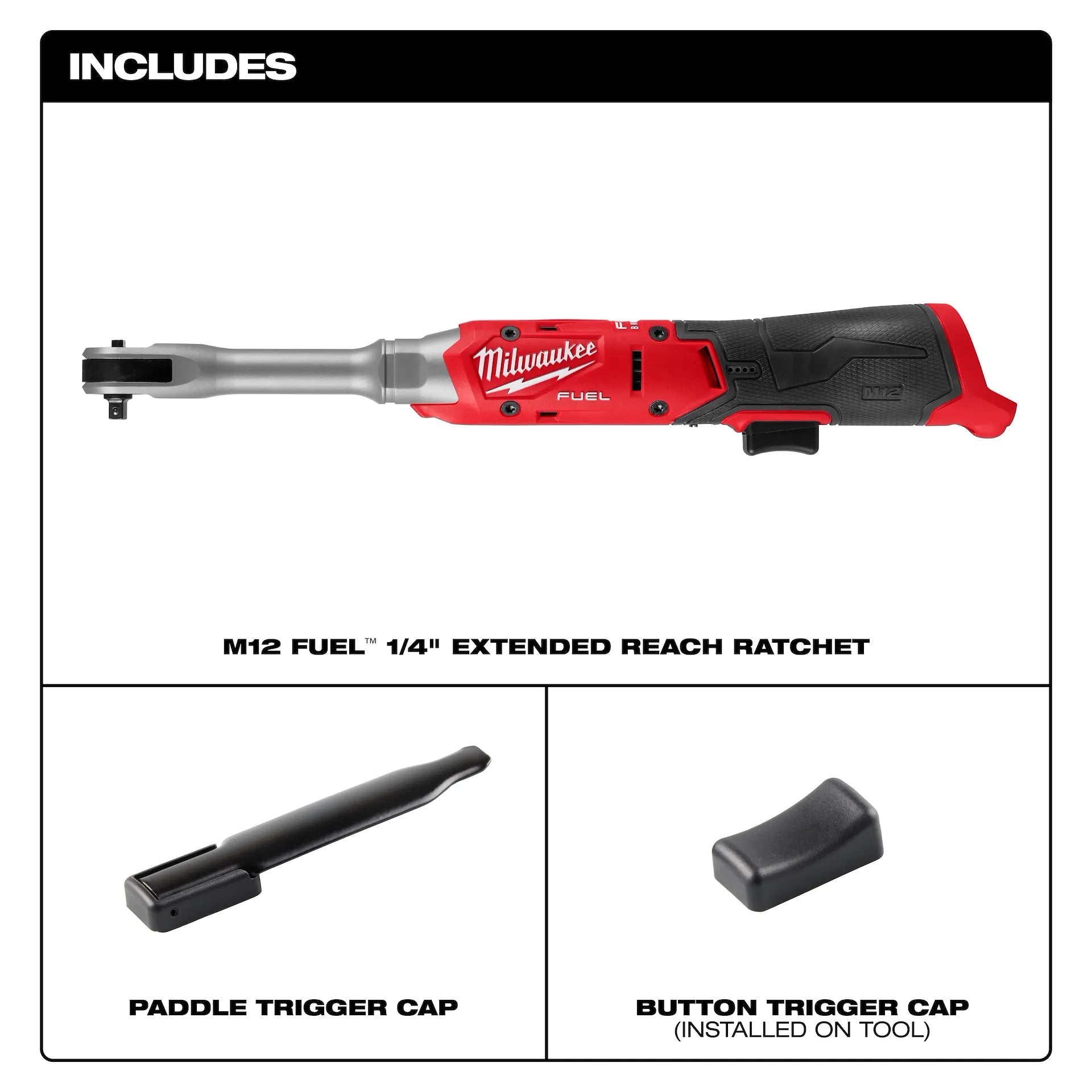 Milwaukee 3058-20 - M12 FUEL™ 1/4" Extended Reach Ratchet