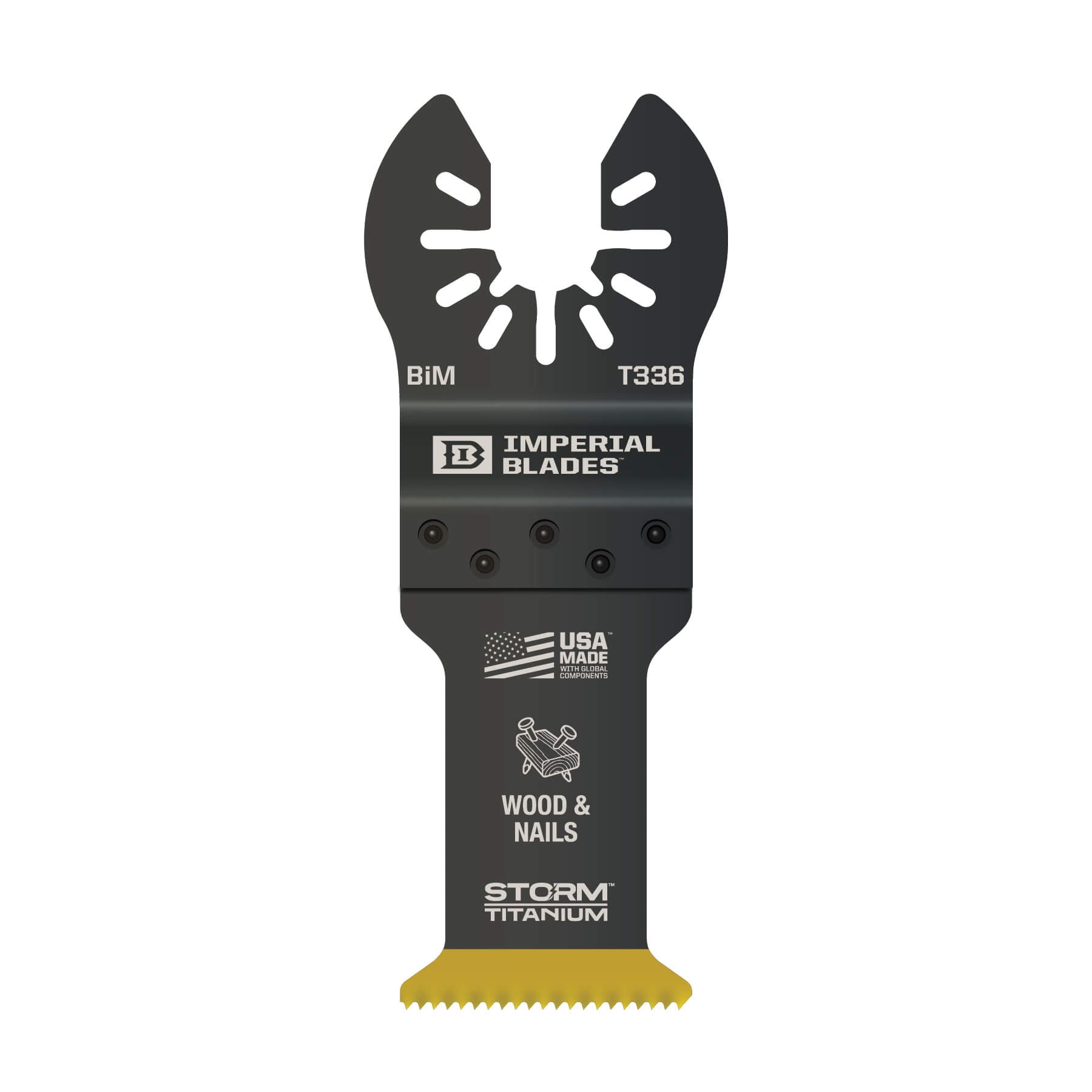Milwaukee IBOAT336-1 - Imperial Blades IBOAT336-1 One Fit™ 1-1/4" Storm Titanium Wood & Nails Blade, 1PC IMPERIAL BLADES