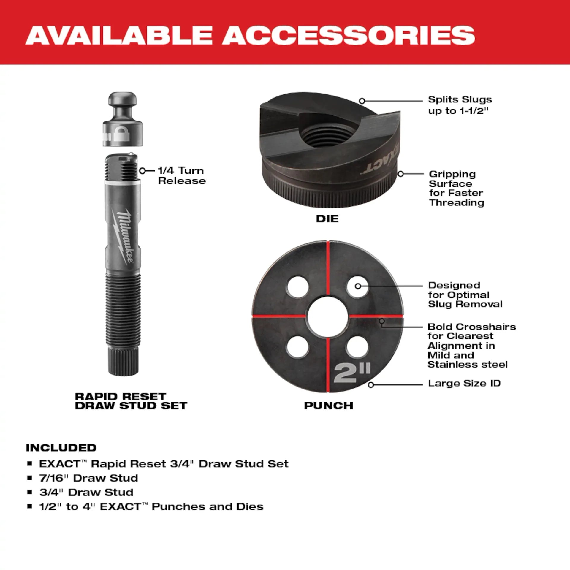Milwaukee 2677-04 - M18™ FORCE LOGIC™ 6T Knockout Tool 1/2" - 4"