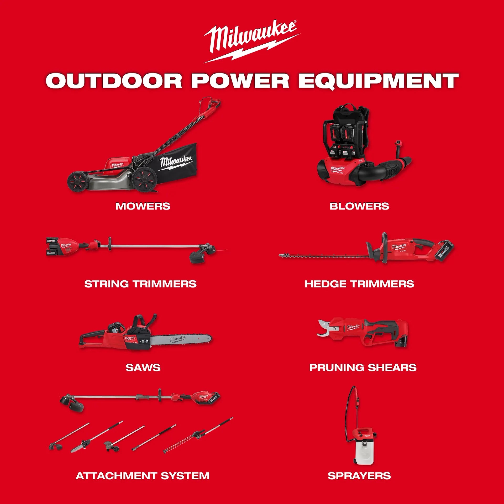 Milwaukee 3035-21 - M18 FUEL Extended Pole Articulating Hedge Trimmer Kit