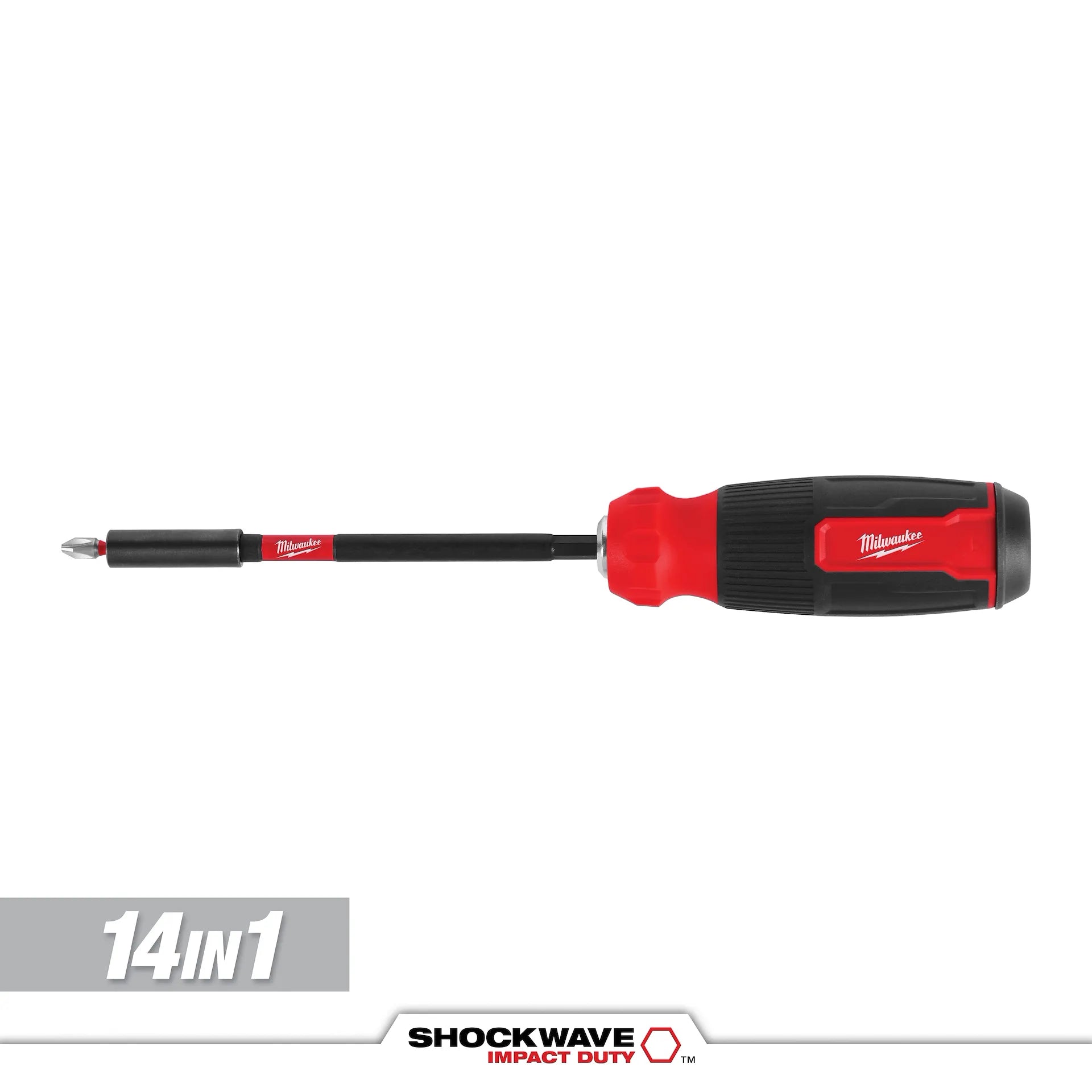 Milwaukee 48-22-2915 - 14-IN-1 Multi-Bit Screwdriver w/ SHOCKWAVE Impact Duty Bits
