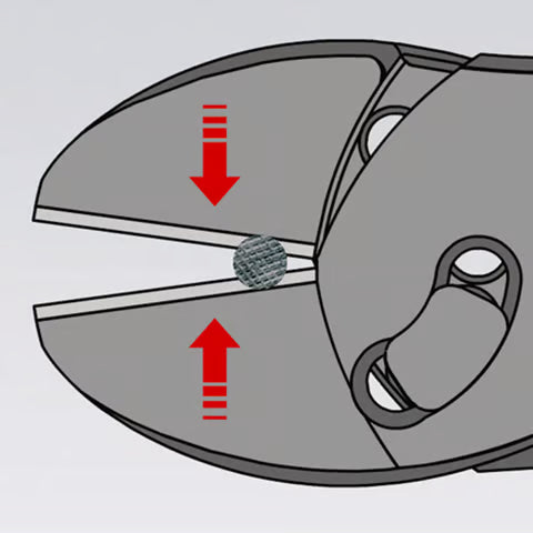 Knipex 7371180 - 7" TwinForce® High Performance Diagonal Cutters