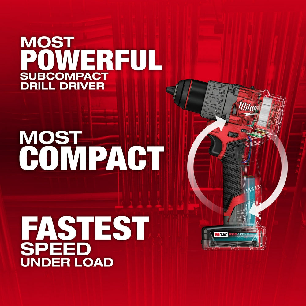Milwaukee 3403-22 - M12 FUEL™ 1/2" Drill/Driver Kit Milwaukee