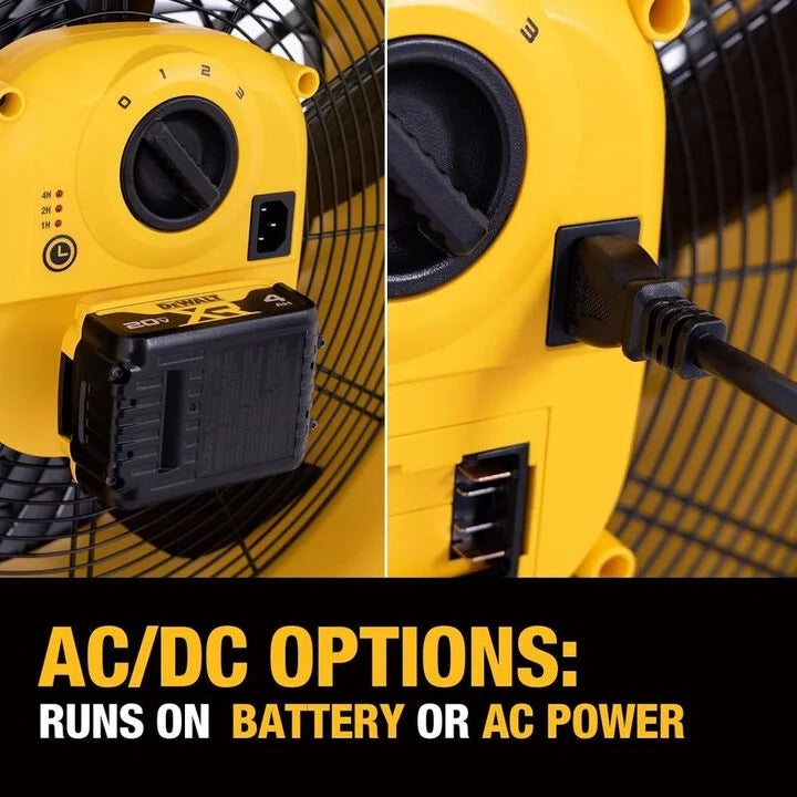 DEWALT DXF1850B - 18" 20V AC/DC 4000 CFM Drum Fan