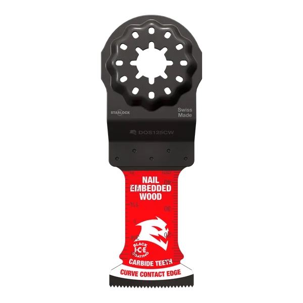 Diablo DOS125CW10 - 1-1/4" AMPED™ Demo Demon™ Starlock Carbide Teeth Oscillating Blades for Nail-Embedded Wood (10-pk)