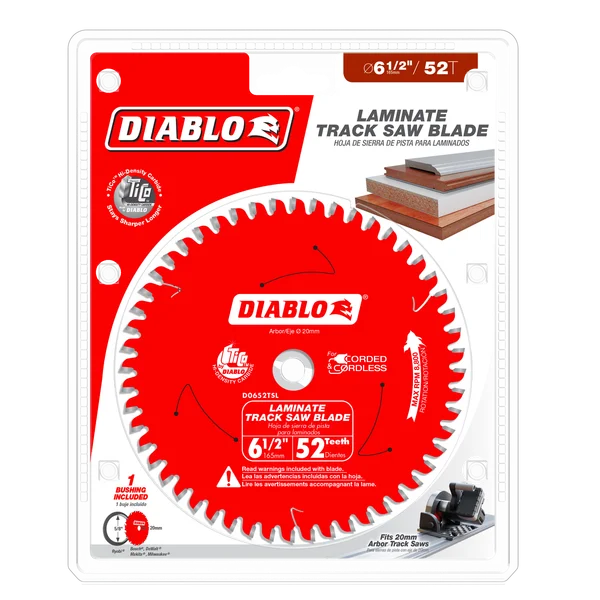 Diablo D0652TSL - 6-1/2" 52-Teeth Track Saw Blade for Laminate