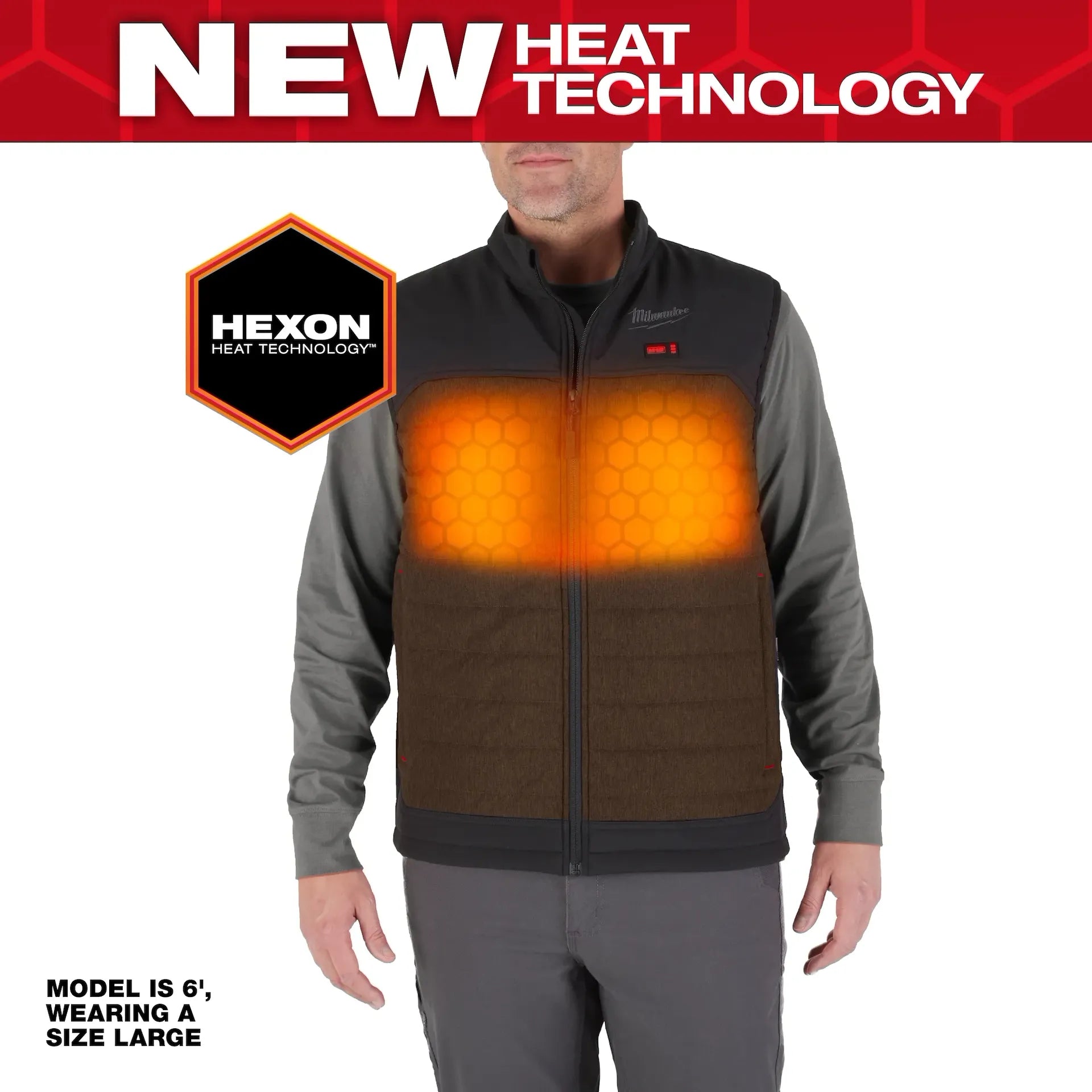 Milwaukee Men's Brown AXIS Heated Vest Kit