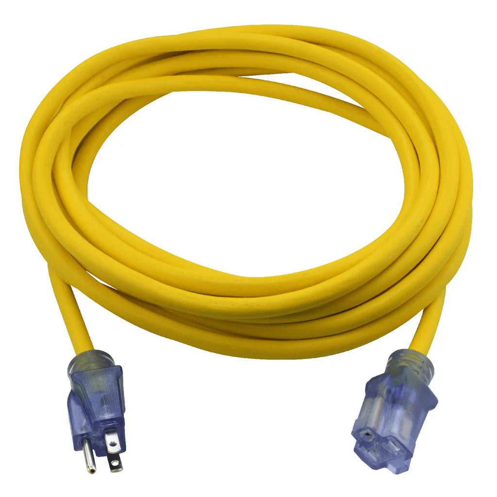 PRIME EC511825 - 25ft 12/3 SJTW Jobsite® Outdoor Extension Cord