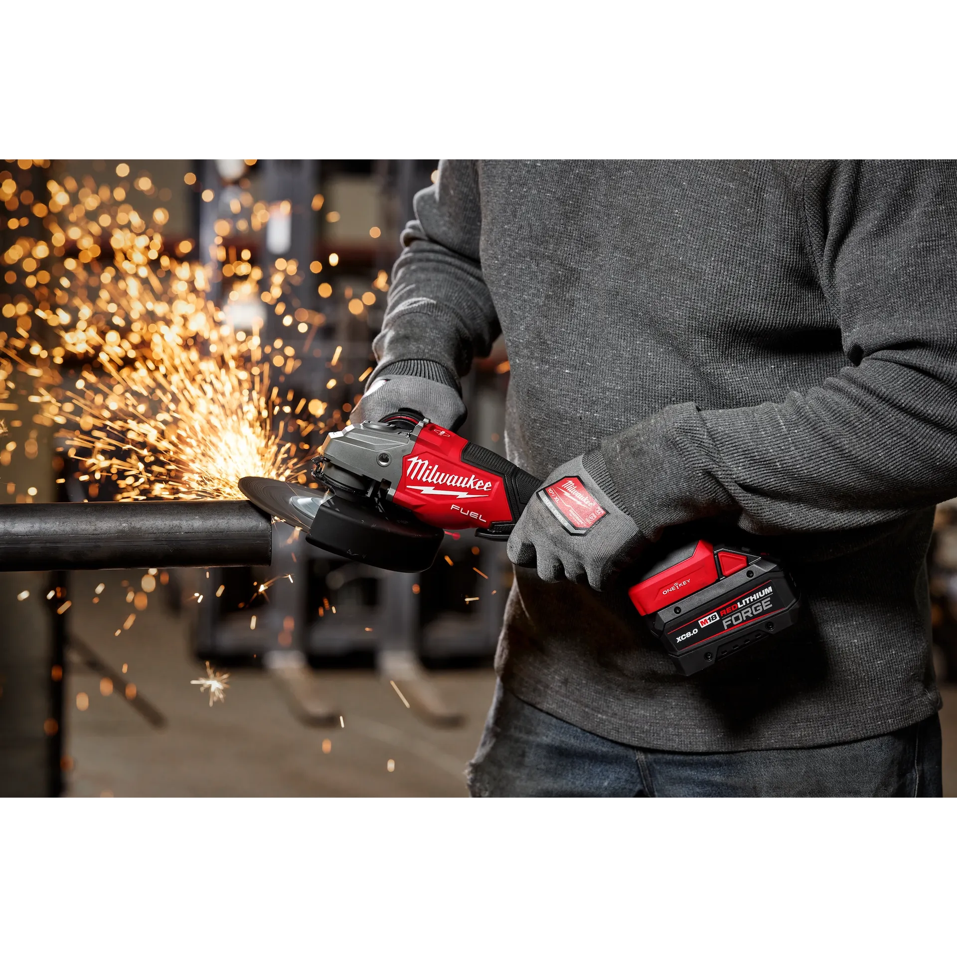 Milwaukee 3674-20 - M18 FUEL™ 4-1/2"-7" Variable Speed Braking Grinder, Paddle Switch w/ ONE-KEY™