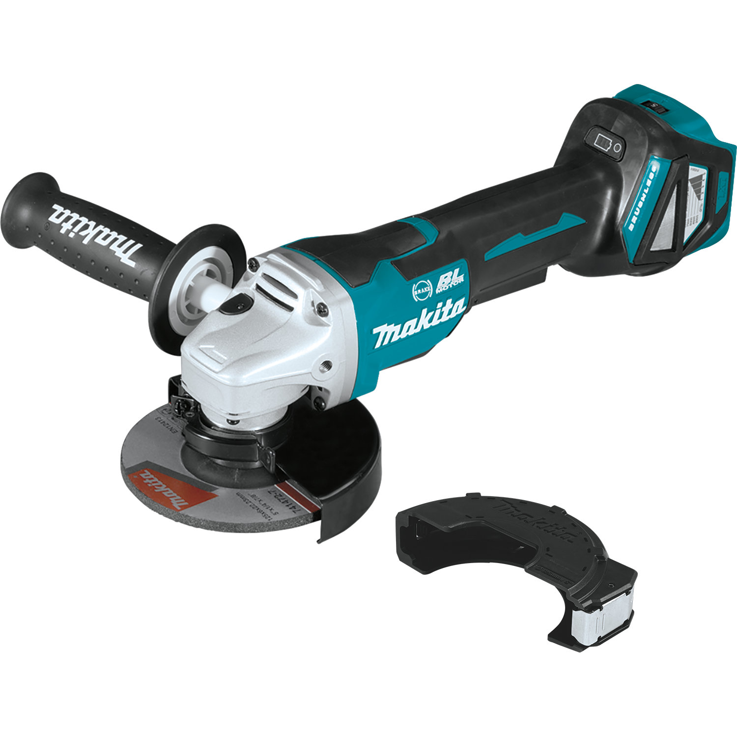Makita XAG20Z - 18V LXT® Lithium‑Ion Brushless Cordless 4‑1/2” / 5" Paddle Switch Cut‑Off/Angle Grinder, with Electric Brake, Tool Only