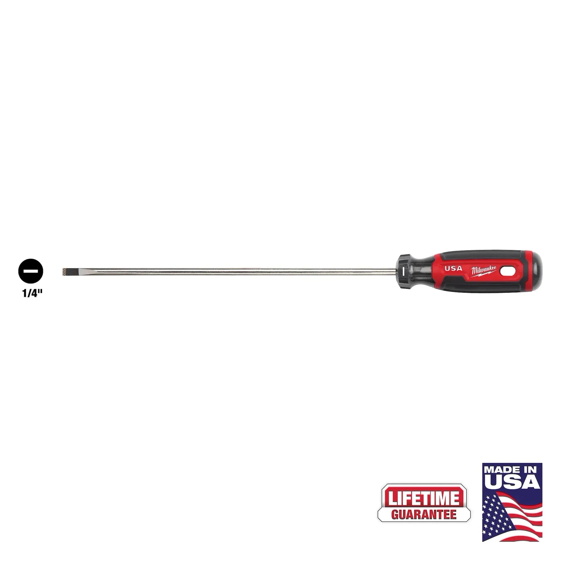 Milwaukee MT214 - 1/4" Cabinet 10" Cushion Grip Screwdriver (USA)