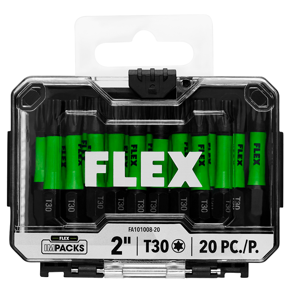 FLEX FA101008-20 - IMPACKS 20 pc 2" T30 Impact Driver Bits
