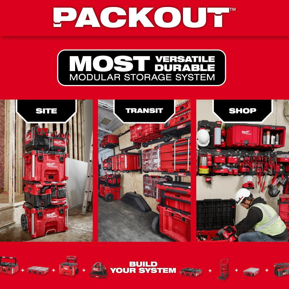 Milwaukee 48-22-8496 - PACKOUT™ Compact Wall Plate - Wise Line Tools
