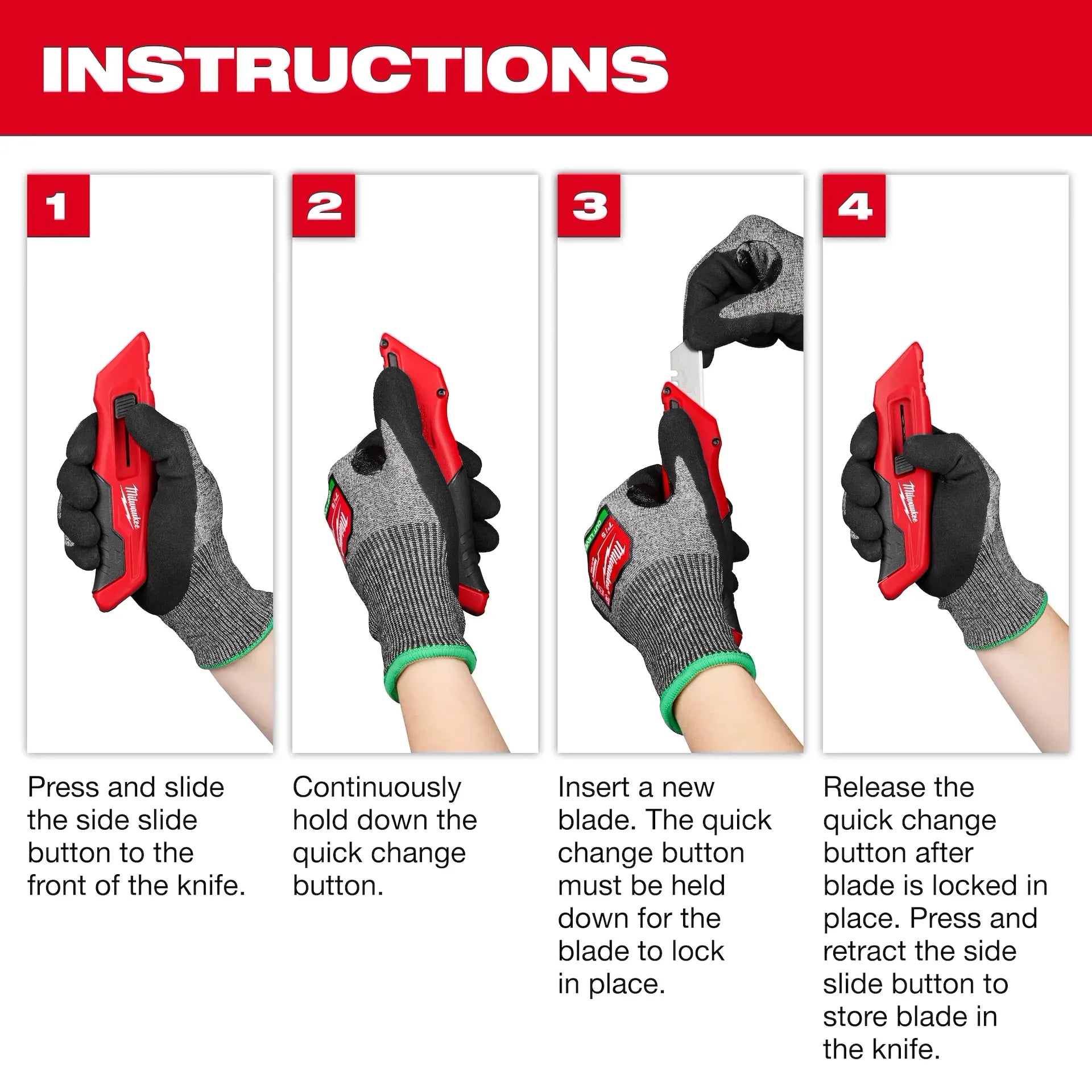 Milwaukee 48-22-1515 - Side Sliding Utility Knife