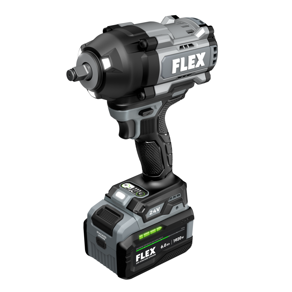 FLEX FX1472-1H - 24V 1/2" High-Torque Impact Wrench Stacked Lithium Kit