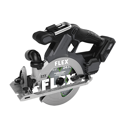 FLEX FX2131A-Z - 24V 6-1/2" In-Line Circular Saw