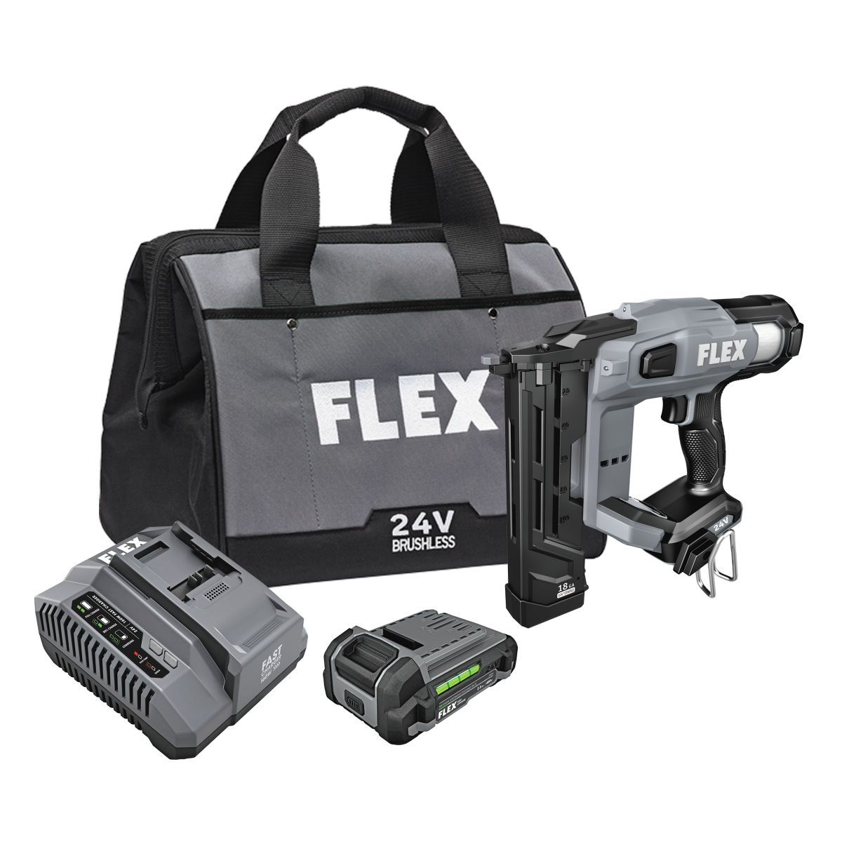 FLEX FX4511-1A - 24V 18Ga 1/4" Narrow Crown Stapler Kit