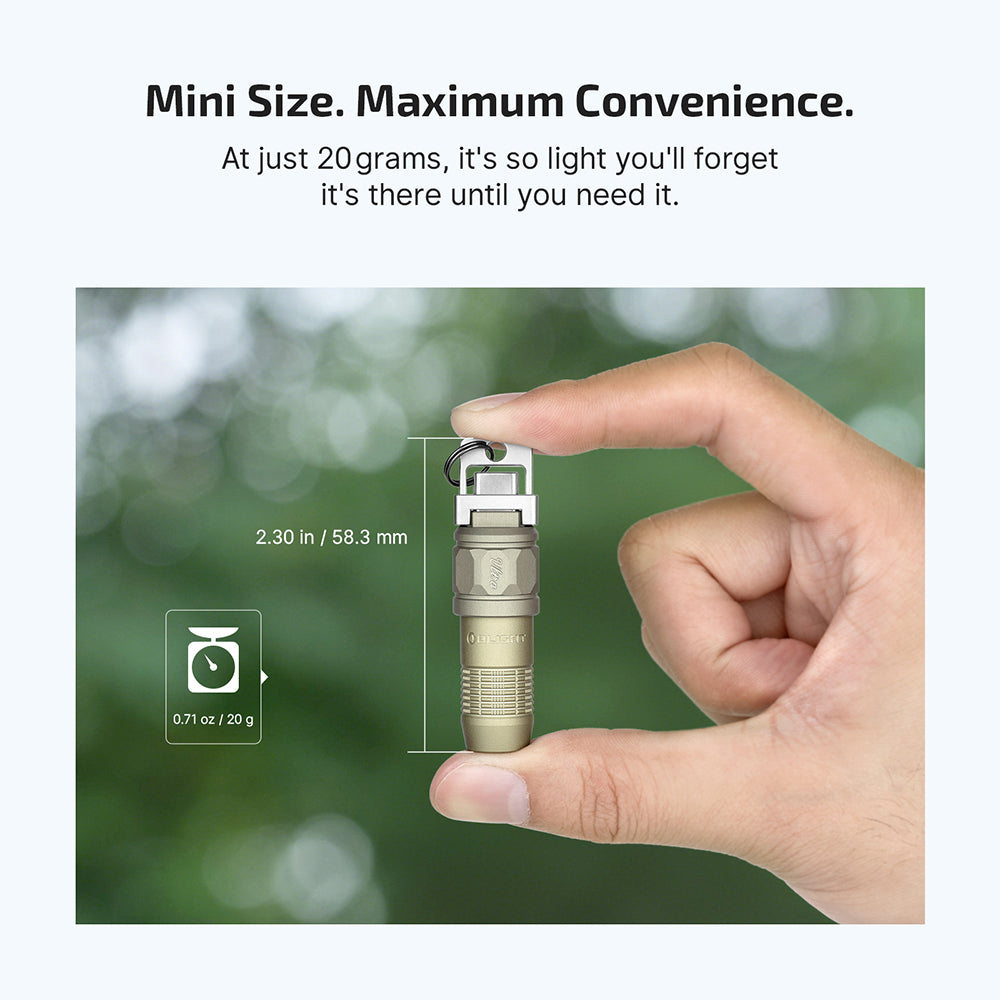Olight iUltra OAL Magnetic Rechargeable Keychain Flashlight