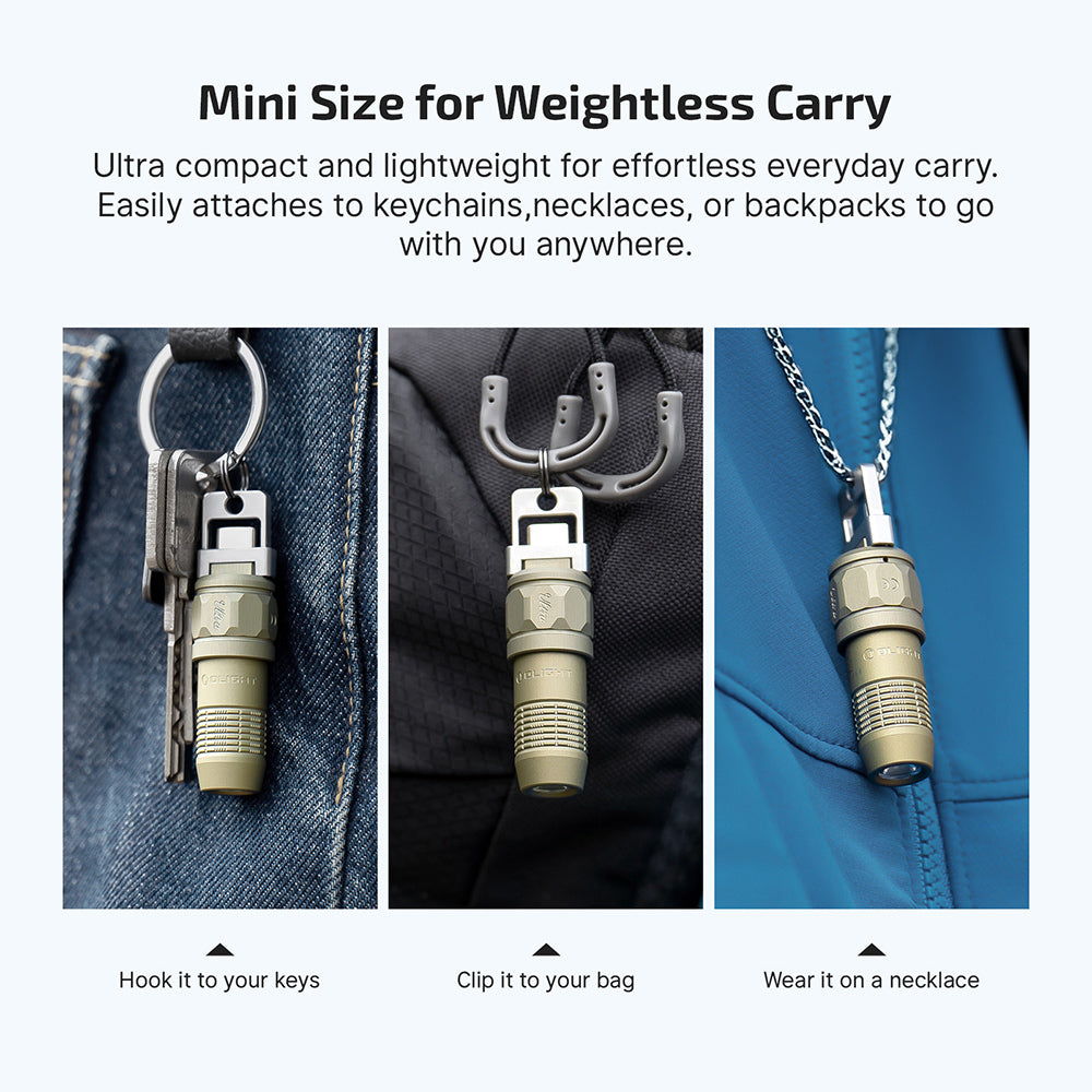 Olight iUltra OAL Magnetic Rechargeable Keychain Flashlight