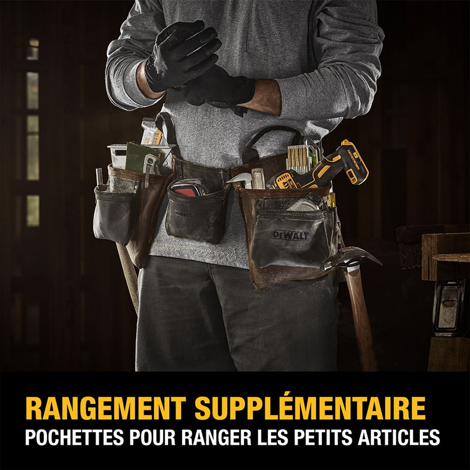 DEWALT DWST550112-Leather Tool Apron 2023 - Wise Line Tools