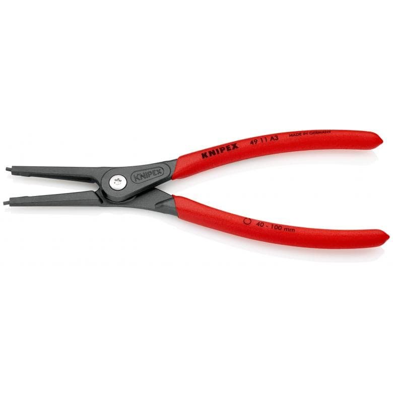 Knipex 4911A3 - 9" External Precision Snap Ring Pliers - Wise Line Tools