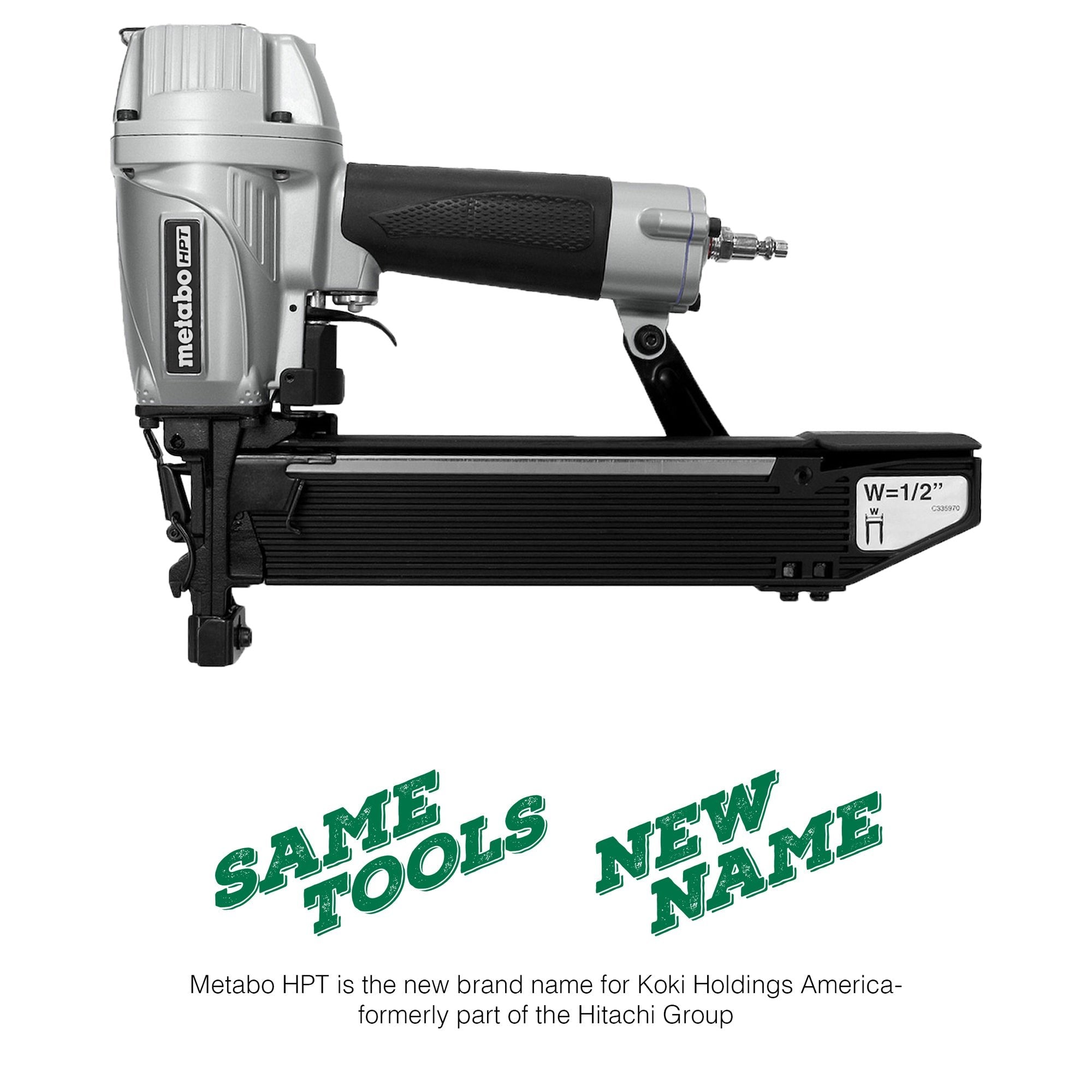1/2 Inch 16 Gauge Standard Crown Stapler | Metabo HPT N5010AM - Wise Line Tools