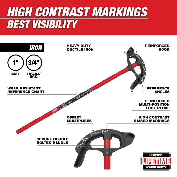 Milwaukee 48-22-4082 - 1 in. Iron Conduit Bender